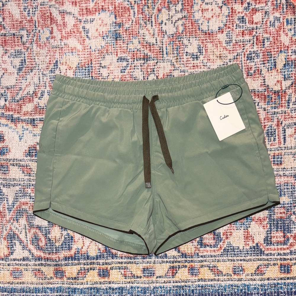 Cadets Men’s Cabana Swim Shorts in Green SZ XS NWT